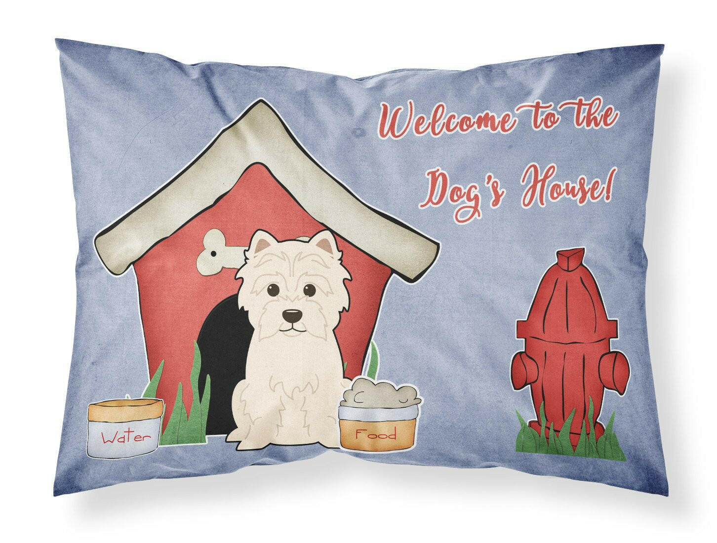 Dog House Collection Westie Standard Pillowcase Lightweight Super Soft Easy Care Decorative Artwork Pillowcase, Standard