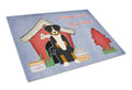 Dog House Collection Appenzeller Sennenhund Cutting Board Tempered Glass Kitchen Cutting Surface, Heat Resistant Chopping, Non-Slip Feet, Food Prep & Serving