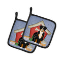 Dog House Collection Appenzeller Sennenhund Pot Holder Set of 2 Heat Resistant Quilted Hot Pads 7.5 x 7.5 Inch, Insulated Kitchen Trivets for Cooking & Baking