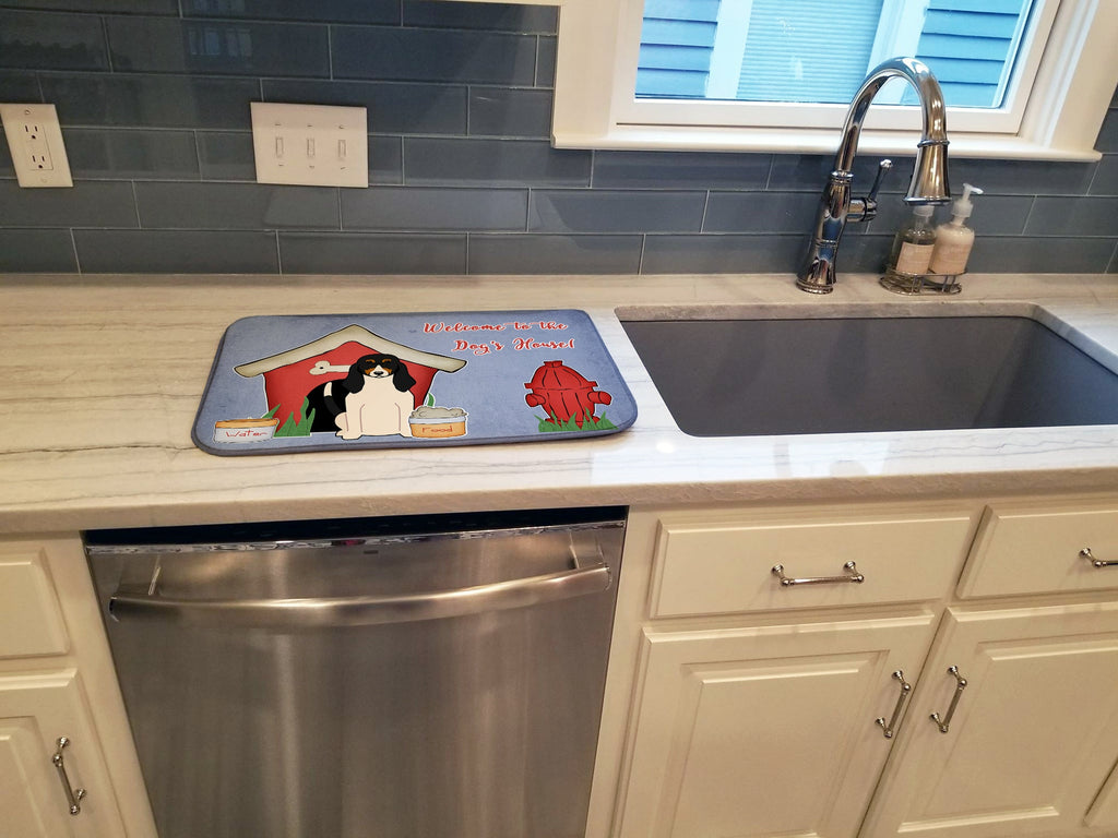 Dog House Collection Swiss Hound Dish Drying Mat Absorbent Dish Drying Mat Pad for Kitchen Counter Dish Drainer Mat for Countertop, 14 x 21", Multicolor