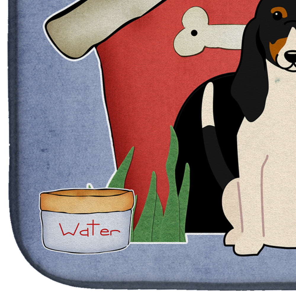 Dog House Collection Swiss Hound Dish Drying Mat Absorbent Dish Drying Mat Pad for Kitchen Counter Dish Drainer Mat for Countertop, 14 x 21", Multicolor