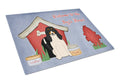 Dog House Collection Swiss Hound Cutting Board Tempered Glass Kitchen Cutting Surface, Heat Resistant Chopping, Non-Slip Feet, Food Prep & Serving