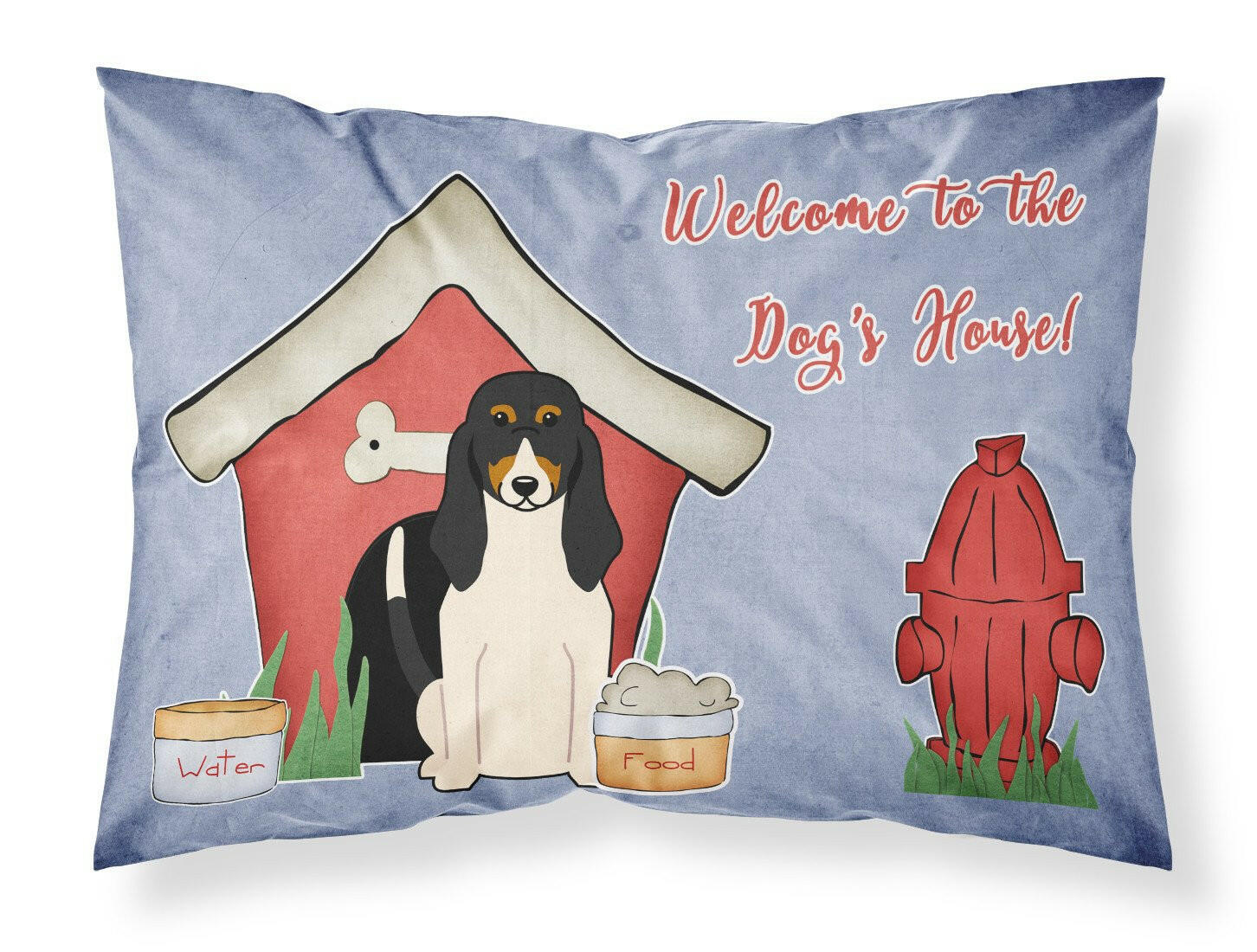 Dog House Collection Swiss Hound Standard Pillowcase Lightweight Super Soft Easy Care Decorative Artwork Pillowcase, Standard