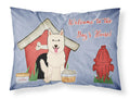 Dog House Collection White German Shepherd Standard Pillowcase Lightweight Super Soft Easy Care Decorative Artwork Pillowcase, Standard