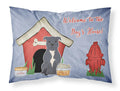Dog House Collection Staffordshire Bull Terrier Blue Standard Pillowcase Lightweight Super Soft Easy Care Decorative Artwork Pillowcase, Standard