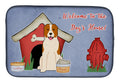 Dog House Collection Central Asian Shepherd Dog Dish Drying Mat Absorbent Dish Drying Mat Pad for Kitchen Counter Dish Drainer Mat for Countertop, 14 x 21", Multicolor