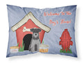 Dog House Collection Miniature Schnauzer Black Silver Standard Pillowcase Lightweight Super Soft Easy Care Decorative Artwork Pillowcase, Standard