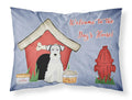 Dog House Collection Miniature Schnauzer White Standard Pillowcase Lightweight Super Soft Easy Care Decorative Artwork Pillowcase, Standard