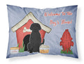 Dog House Collection Black Labrador Standard Pillowcase Lightweight Super Soft Easy Care Decorative Artwork Pillowcase, Standard