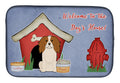 Dog House Collection Cavalier Spaniel Dish Drying Mat Absorbent Dish Drying Mat Pad for Kitchen Counter Dish Drainer Mat for Countertop, 14 x 21", Multicolor