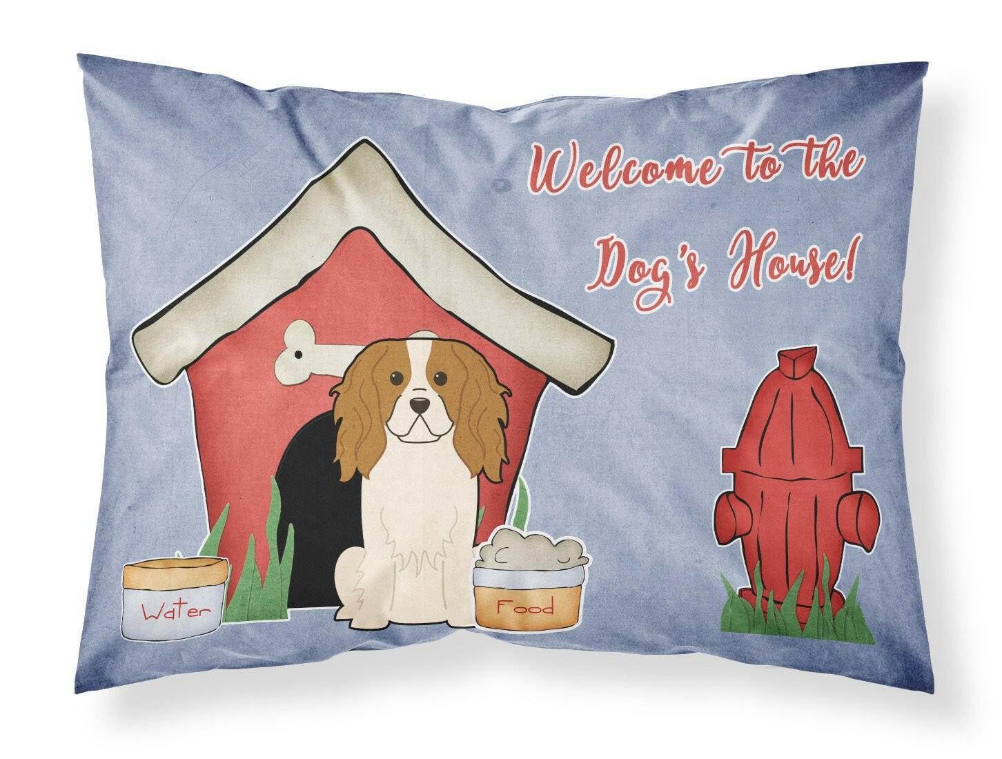 Dog House Collection Cavalier Spaniel Standard Pillowcase Lightweight Super Soft Easy Care Decorative Artwork Pillowcase, Standard
