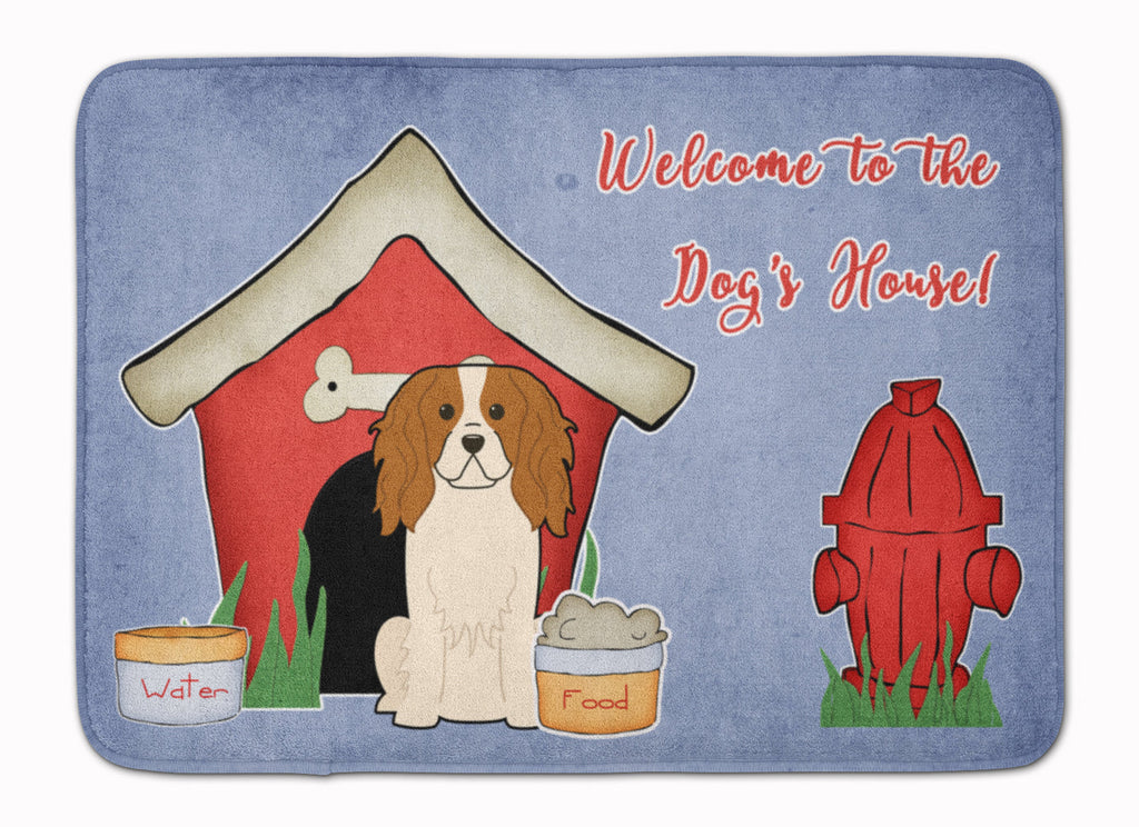 Dog House Collection Cavalier Spaniel Memory Foam Kitchen Mat Machine Washable Anti-Fatigue Cushion Comfort Bath or Kitchen Rug