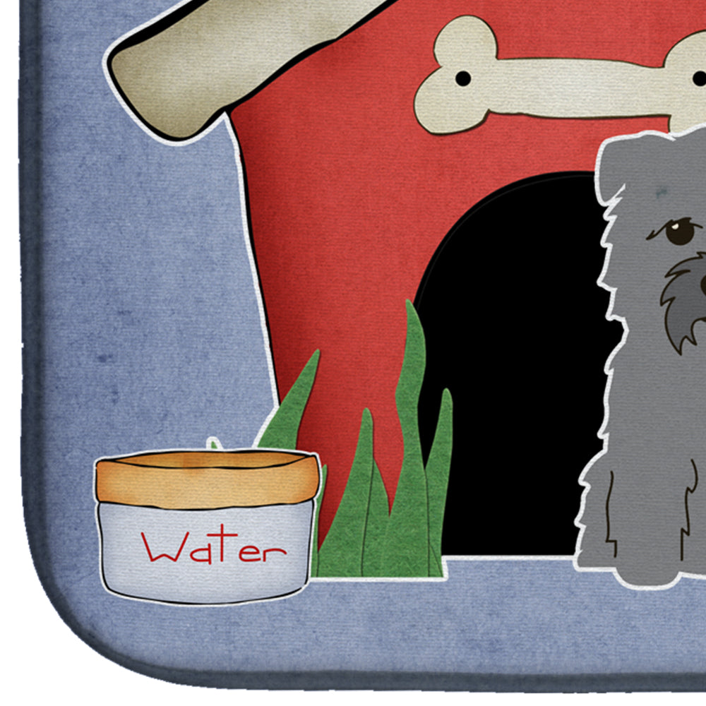 Dog House Collection Glen of Imal Grey Dish Drying Mat Absorbent Dish Drying Mat Pad for Kitchen Counter Dish Drainer Mat for Countertop, 14 x 21", Multicolor