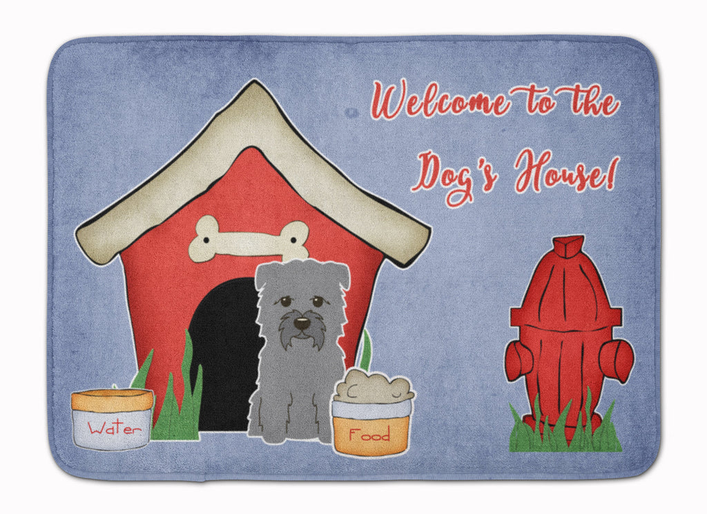 Dog House Collection Glen of Imal Grey Memory Foam Kitchen Mat Machine Washable Anti-Fatigue Cushion Comfort Bath or Kitchen Rug
