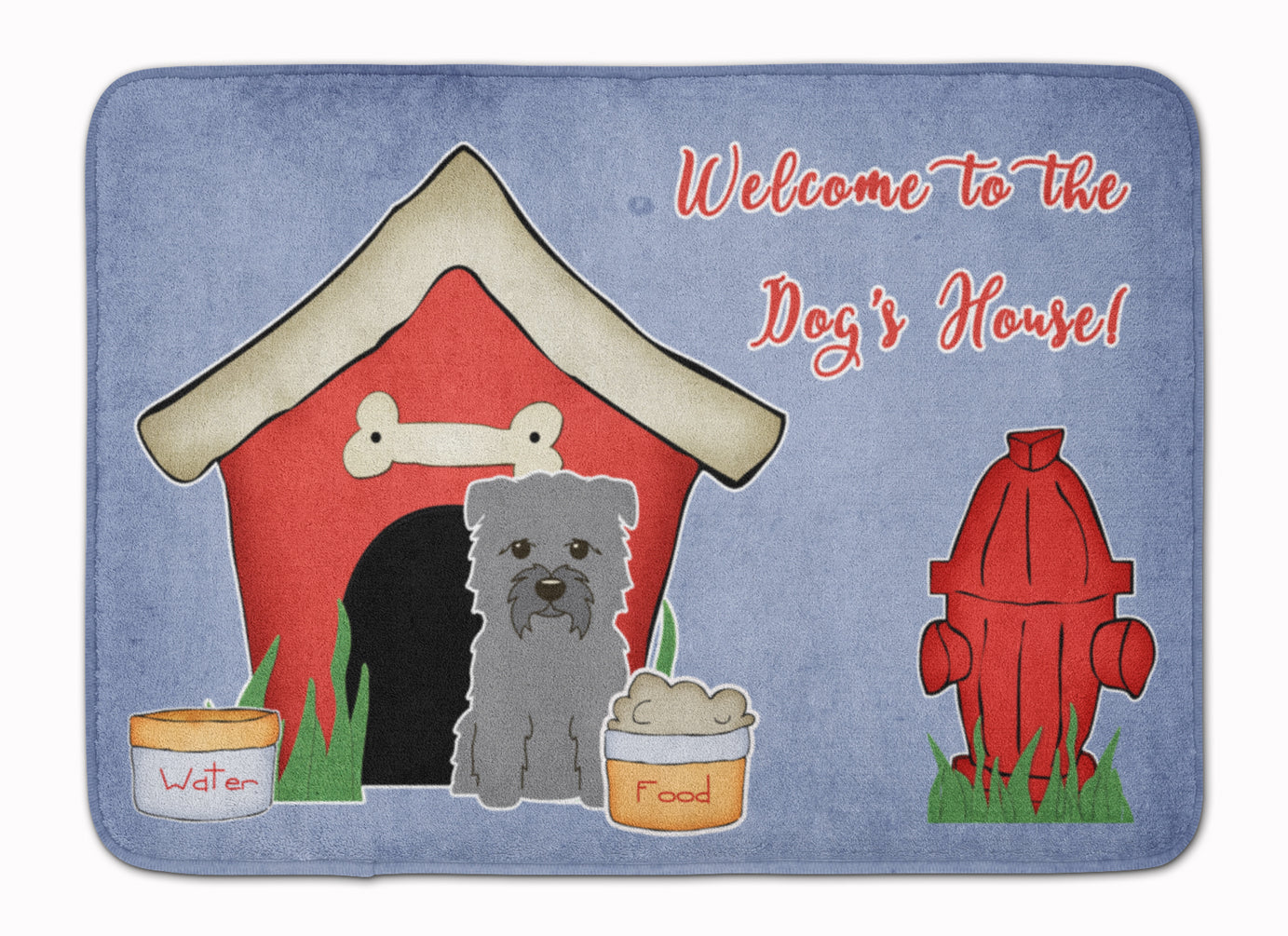 Dog House Collection Glen of Imal Grey Memory Foam Kitchen Mat Machine Washable Anti-Fatigue Cushion Comfort Bath or Kitchen Rug
