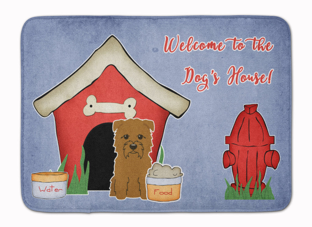 Dog House Collection Glen of Imal Tan Memory Foam Kitchen Mat Machine Washable Anti-Fatigue Cushion Comfort Bath or Kitchen Rug