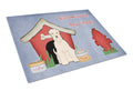 Dog House Collection Soft Coated Wheaten Terrier Cutting Board Tempered Glass Kitchen Cutting Surface, Heat Resistant Chopping, Non-Slip Feet, Food Prep & Serving