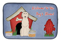 Dog House Collection Irish Wolfhound Dish Drying Mat Absorbent Dish Drying Mat Pad for Kitchen Counter Dish Drainer Mat for Countertop, 14 x 21", Multicolor