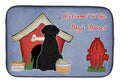 Dog House Collection Giant Schnauzer Dish Drying Mat Absorbent Dish Drying Mat Pad for Kitchen Counter Dish Drainer Mat for Countertop, 14 x 21", Multicolor