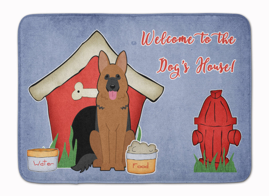 Dog House Collection German Shepherd Memory Foam Kitchen Mat Machine Washable Anti-Fatigue Cushion Comfort Bath or Kitchen Rug