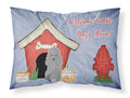 Dog House Collection Poodle Silver Standard Pillowcase Lightweight Super Soft Easy Care Decorative Artwork Pillowcase, Standard