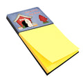 Dog House Collection Poodle White Watercolor Sticky Note Holder Refillable Dispenser Desk Accessory 3x3 Pad Gift
