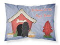 Dog House Collection Poodle Black Standard Pillowcase Lightweight Super Soft Easy Care Decorative Artwork Pillowcase, Standard