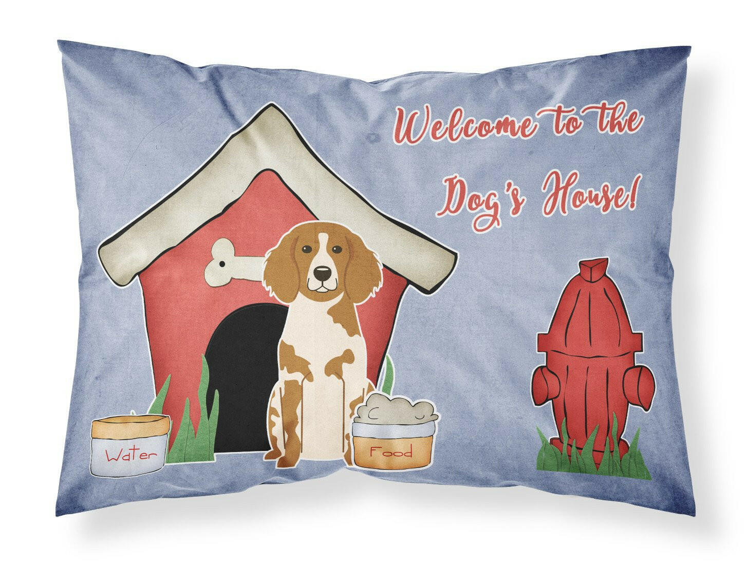 Dog House Collection Brittany Spaniel Standard Pillowcase Lightweight Super Soft Easy Care Decorative Artwork Pillowcase, Standard