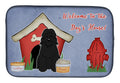 Dog House Collection Bouvier des Flandres Dish Drying Mat Absorbent Dish Drying Mat Pad for Kitchen Counter Dish Drainer Mat for Countertop, 14 x 21", Multicolor