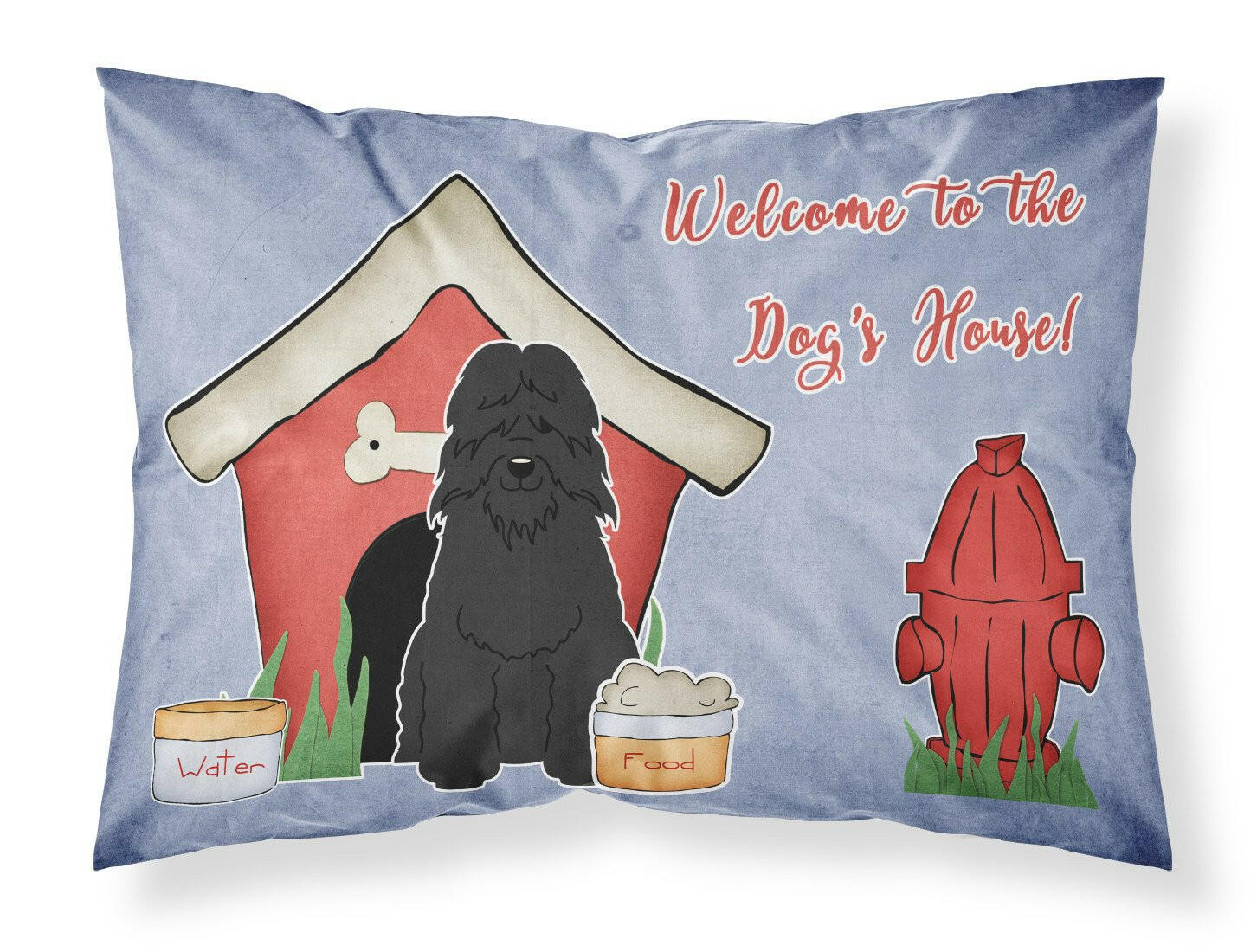 Dog House Collection Bouvier des Flandres Standard Pillowcase Lightweight Super Soft Easy Care Decorative Artwork Pillowcase, Standard