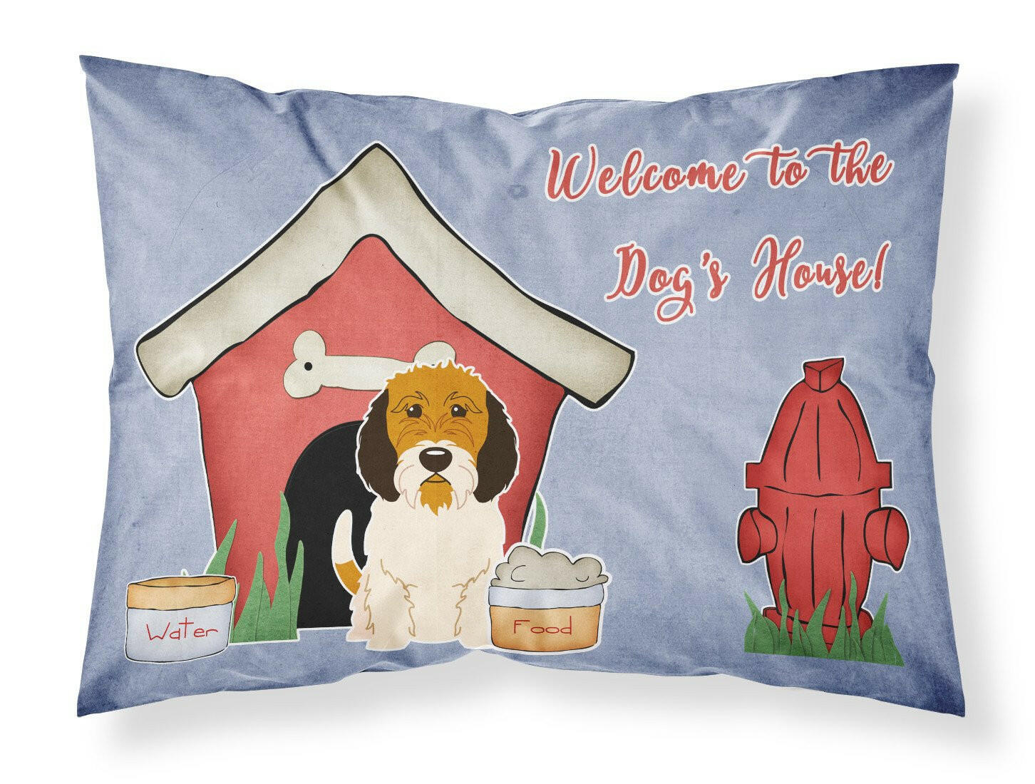 Dog House Collection Petit Basset Griffon Veenden Standard Pillowcase Lightweight Super Soft Easy Care Decorative Artwork Pillowcase, Standard