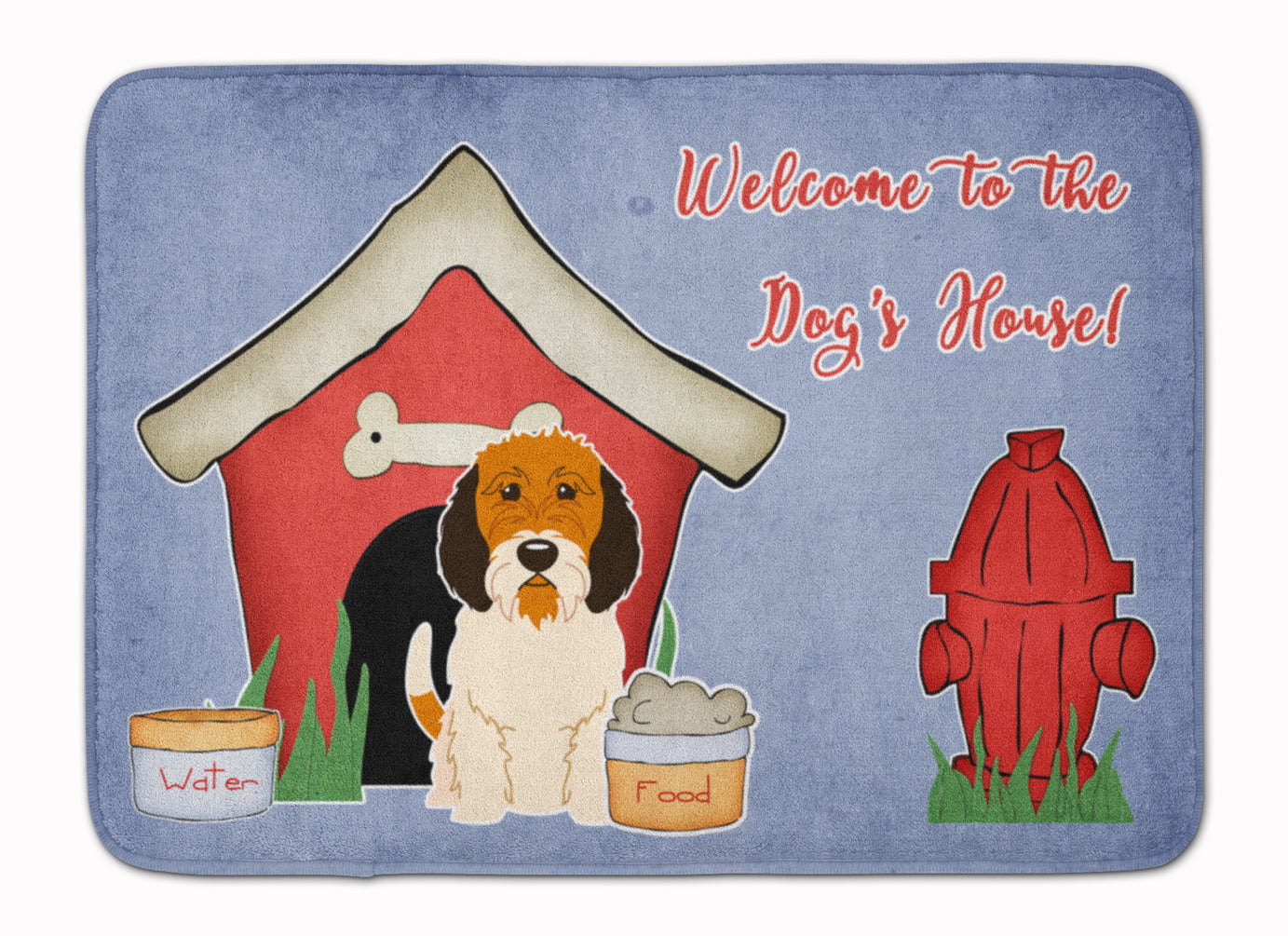 Dog House Collection Petit Basset Griffon Veenden Memory Foam Kitchen Mat Machine Washable Anti-Fatigue Cushion Comfort Bath or Kitchen Rug