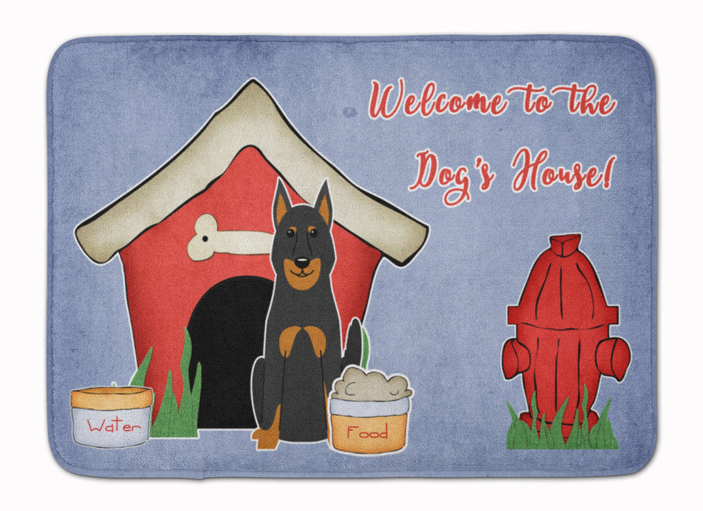 Dog House Collection Beauce Shepherd Dog Memory Foam Kitchen Mat Machine Washable Anti-Fatigue Cushion Comfort Bath or Kitchen Rug