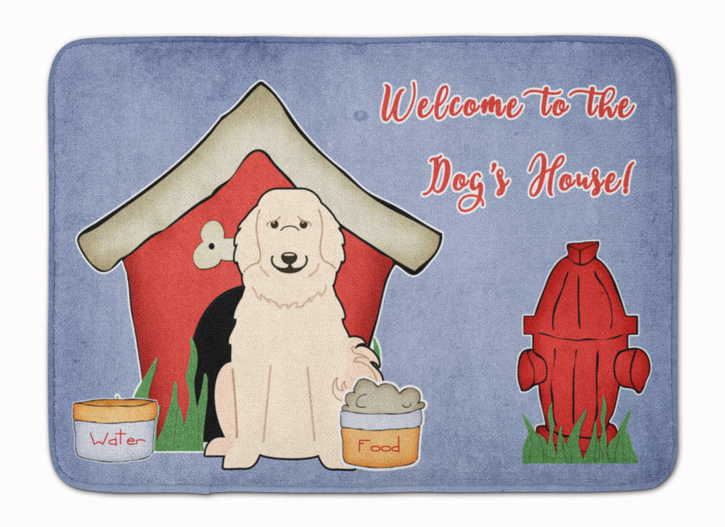 Dog House Collection Great Pyrenese Memory Foam Kitchen Mat Machine Washable Anti-Fatigue Cushion Comfort Bath or Kitchen Rug