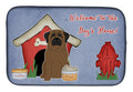 Dog House Collection Bullmastiff Dish Drying Mat Absorbent Dish Drying Mat Pad for Kitchen Counter Dish Drainer Mat for Countertop, 14 x 21", Multicolor