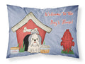 Dog House Collection Shih Tzu Silver White Standard Pillowcase Lightweight Super Soft Easy Care Decorative Artwork Pillowcase, Standard