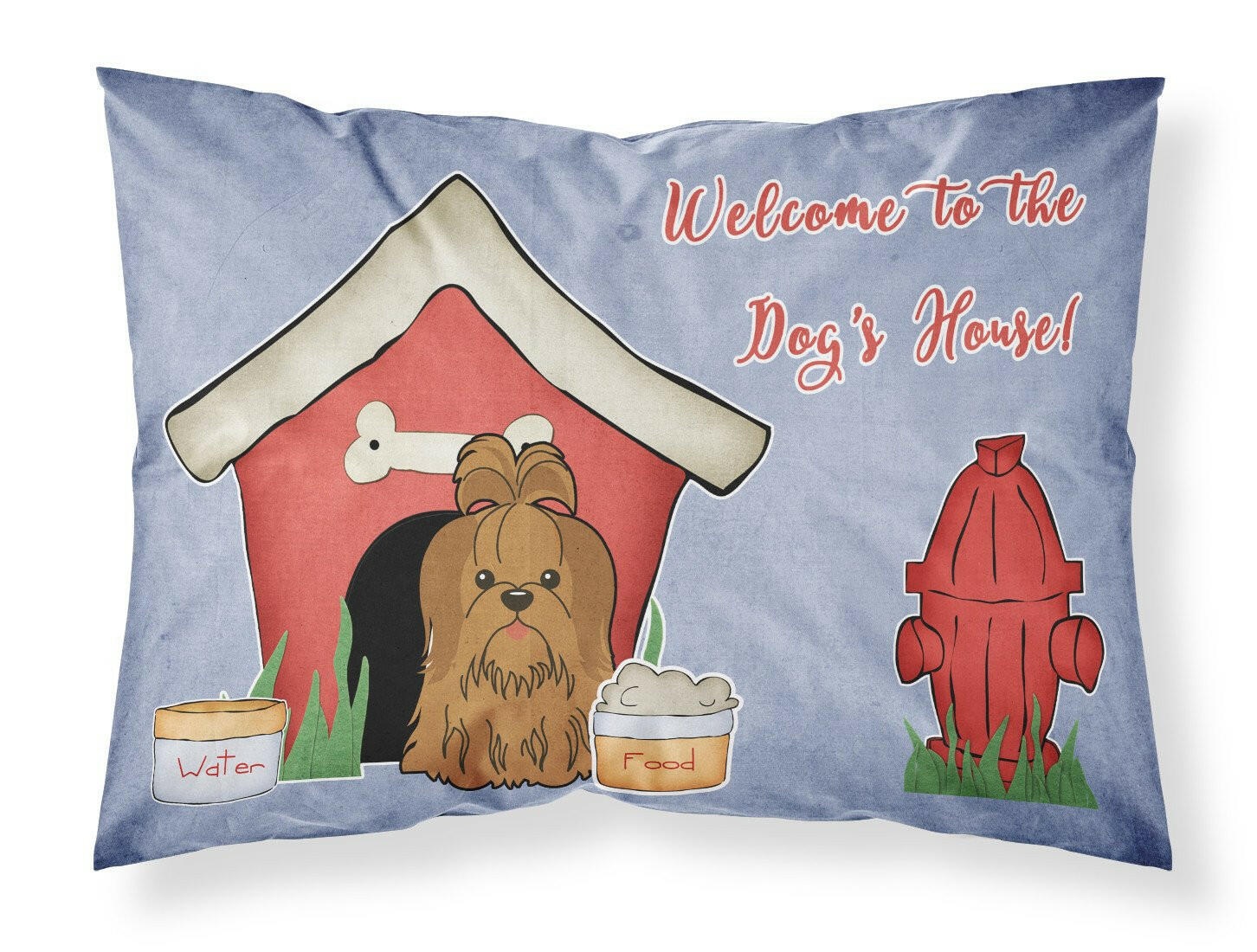Dog House Collection Shih Tzu Silver Chocolate Standard Pillowcase Lightweight Super Soft Easy Care Decorative Artwork Pillowcase, Standard