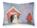 Dog House Collection Shih Tzu Black White Standard Pillowcase Lightweight Super Soft Easy Care Decorative Artwork Pillowcase, Standard