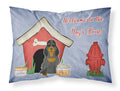 Dog House Collection Cocker Spaniel Black Tan Standard Pillowcase Lightweight Super Soft Easy Care Decorative Artwork Pillowcase, Standard