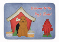 Dog House Collection Cocker Spaniel Red Memory Foam Kitchen Mat Machine Washable Anti-Fatigue Cushion Comfort Bath or Kitchen Rug