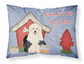 Dog House Collection Old English Sheepdog Standard Pillowcase Lightweight Super Soft Easy Care Decorative Artwork Pillowcase, Standard