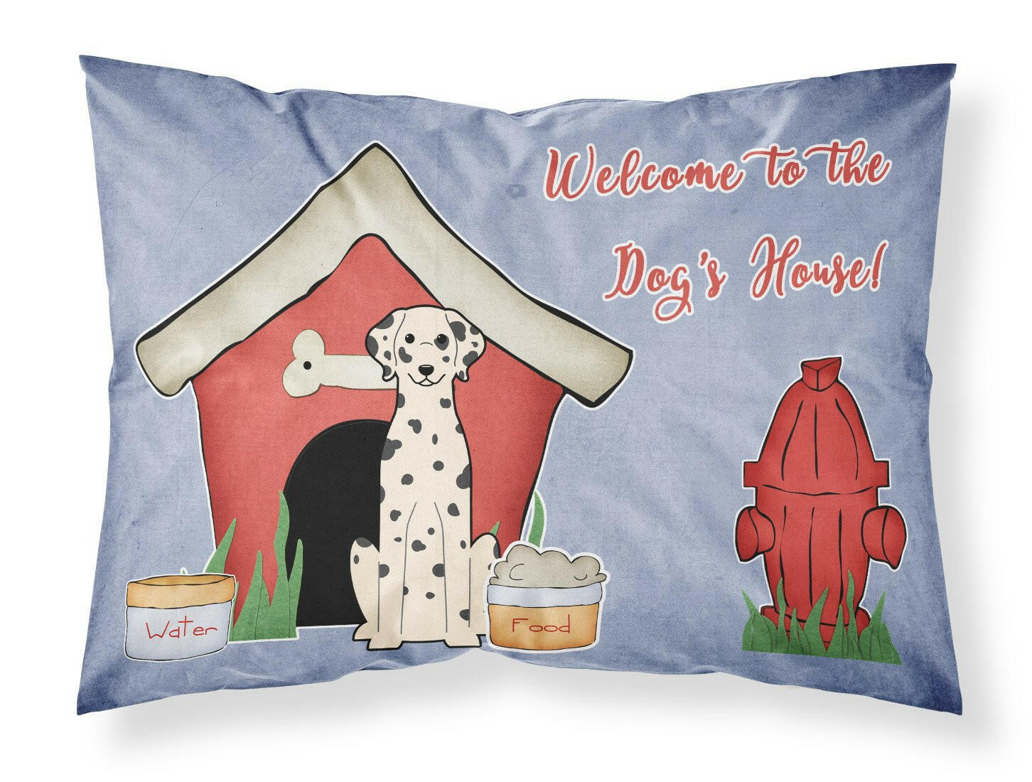 Dog House Collection Dalmatian Standard Pillowcase Lightweight Super Soft Easy Care Decorative Artwork Pillowcase, Standard