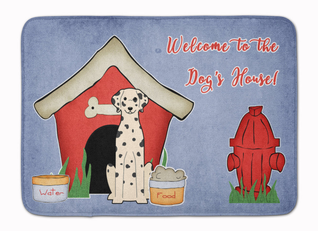 Dog House Collection Dalmatian Memory Foam Kitchen Mat Machine Washable Anti-Fatigue Cushion Comfort Bath or Kitchen Rug