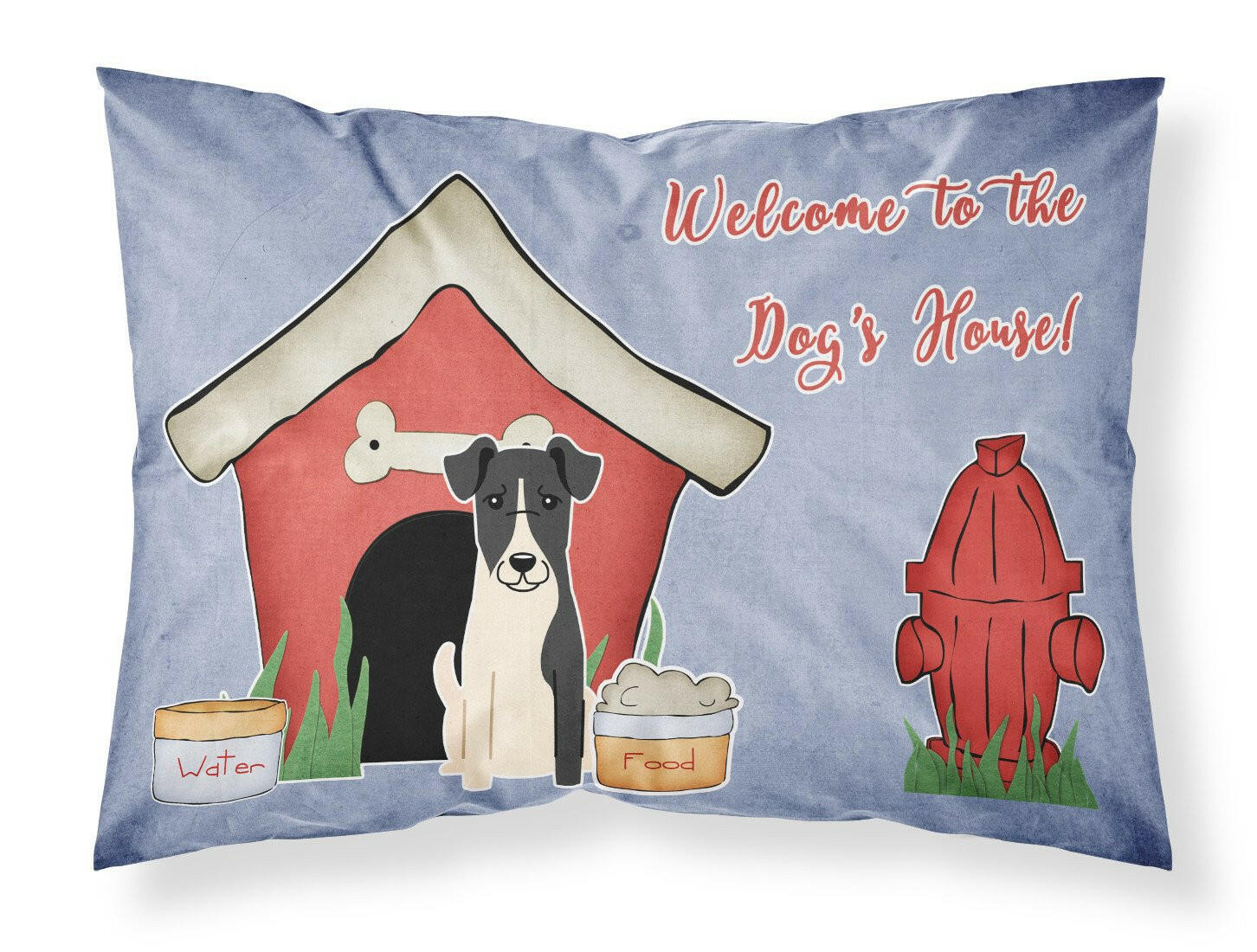 Dog House Collection Smooth Fox Terrier Standard Pillowcase Lightweight Super Soft Easy Care Decorative Artwork Pillowcase, Standard