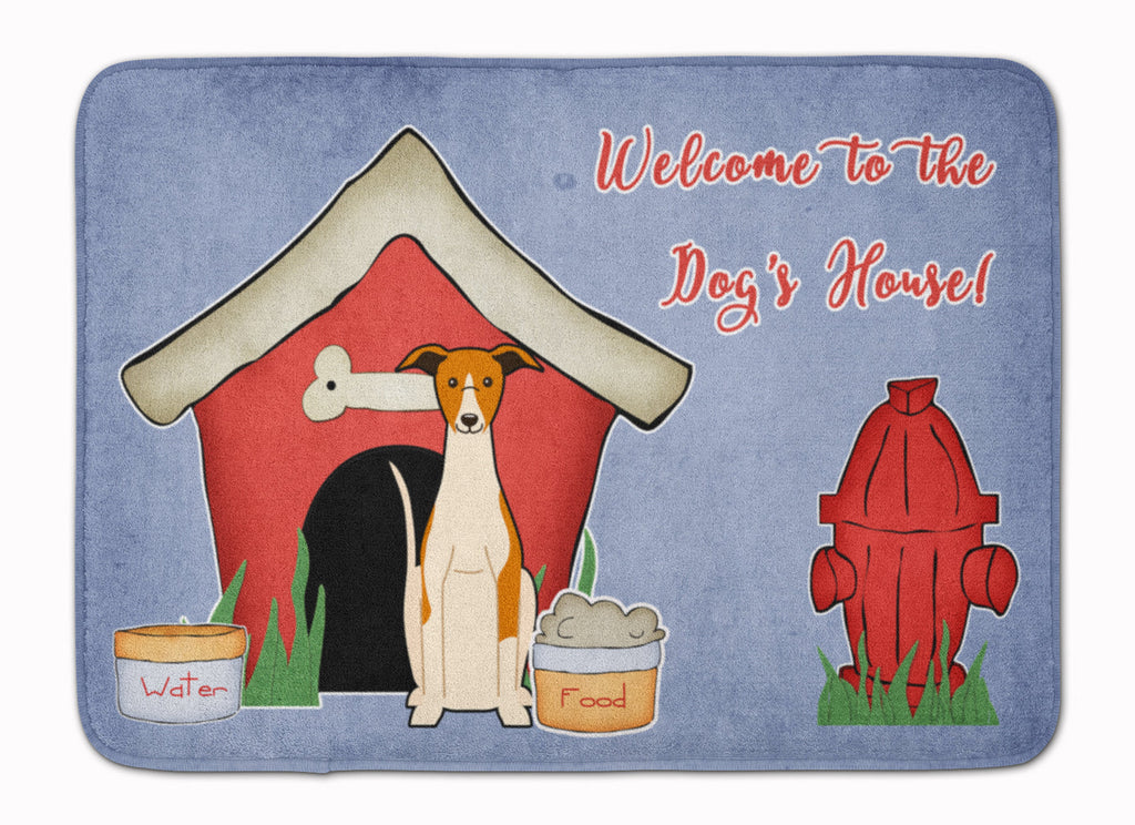 Dog House Collection Whippet Memory Foam Kitchen Mat Machine Washable Anti-Fatigue Cushion Comfort Bath or Kitchen Rug