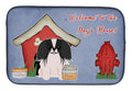 Dog House Collection Pekingese Black White Dish Drying Mat Absorbent Dish Drying Mat Pad for Kitchen Counter Dish Drainer Mat for Countertop, 14 x 21", Multicolor