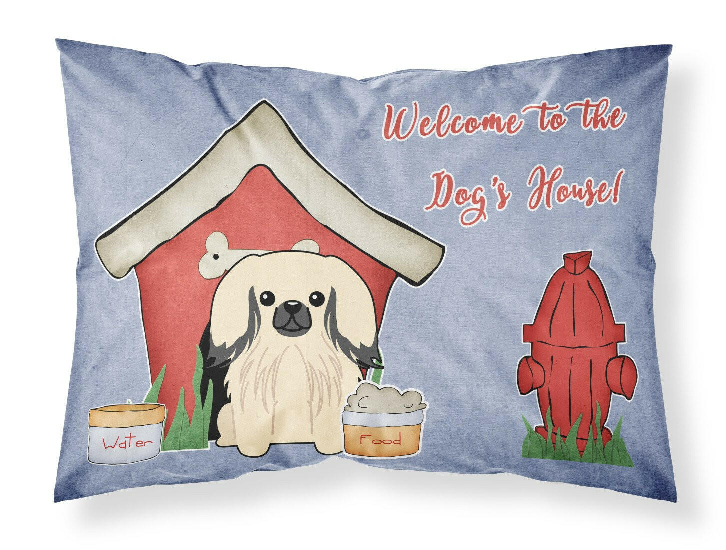 Dog House Collection Pekingese Cream Standard Pillowcase Lightweight Super Soft Easy Care Decorative Artwork Pillowcase, Standard