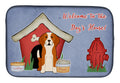 Dog House Collection English Foxhound Dish Drying Mat Absorbent Dish Drying Mat Pad for Kitchen Counter Dish Drainer Mat for Countertop, 14 x 21", Multicolor
