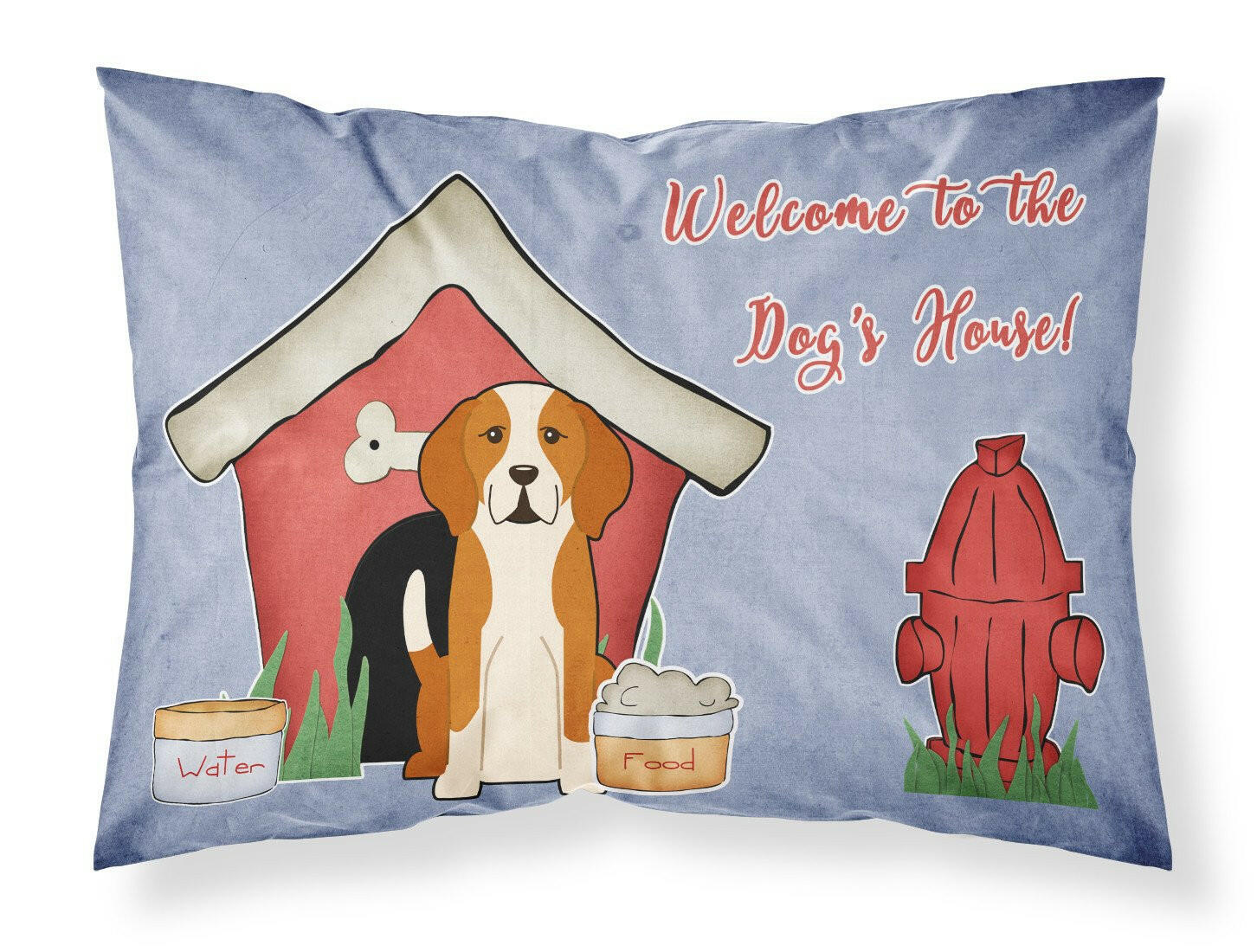 Dog House Collection English Foxhound Standard Pillowcase Lightweight Super Soft Easy Care Decorative Artwork Pillowcase, Standard