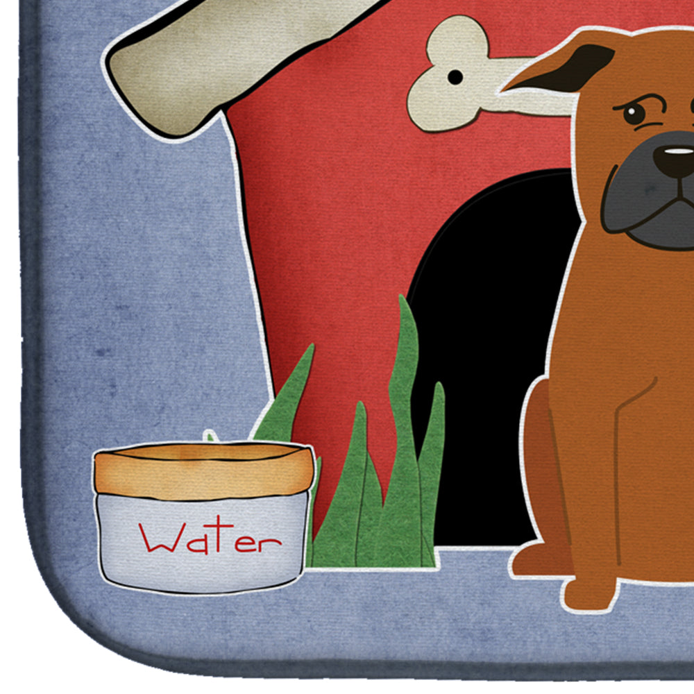 Dog House Collection Chinese Chongqing Dog Dish Drying Mat Absorbent Dish Drying Mat Pad for Kitchen Counter Dish Drainer Mat for Countertop, 14 x 21", Multicolor